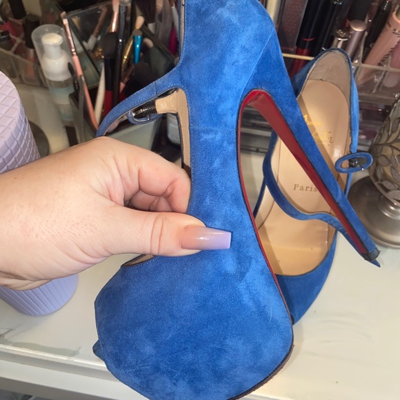Christian Louboutin 37 Lady Highness Blue Sapphire - Picture 10 of 16